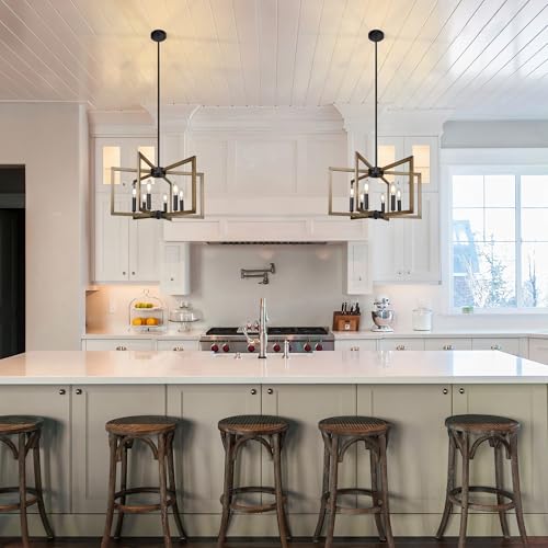 6 Light Modern Farmhouse Pendant Lights for Kitchen Island