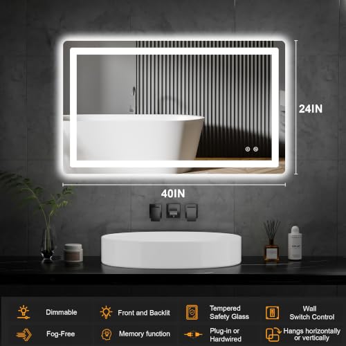 LED Bathroom Vanity Mirror with Lights