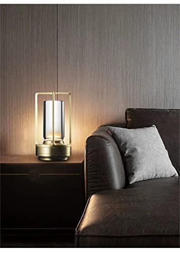 Rechargeable Cordless Small Metal Table Lamp