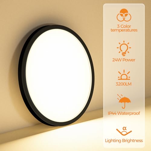 2PACK LED Flush Mount Ceiling Light Fixture (2 Count)