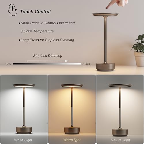 1 Pack Rechargeable Table Lamps Cordless