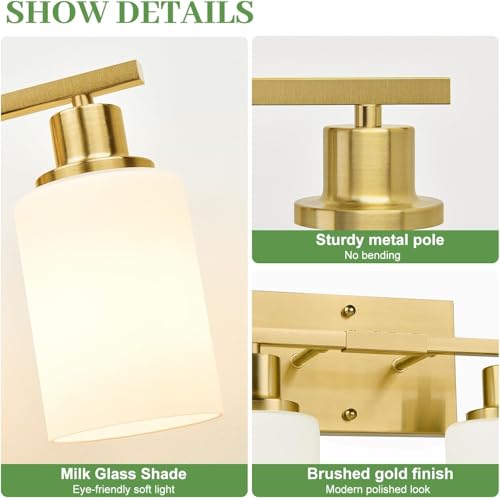 4 Light Bathroom Light Fixtures (4 Count)