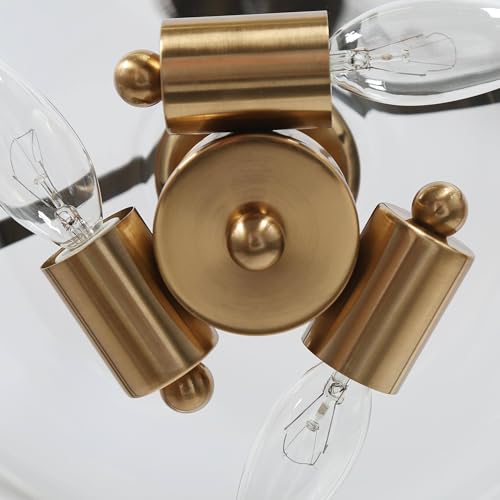 Black and Gold Chandelier (3 Count)