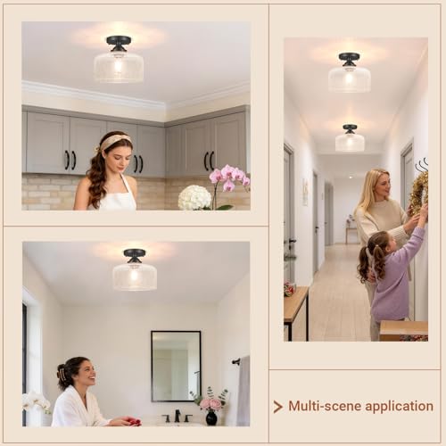 Small Semi Flush Mount Ceiling Light Fixture