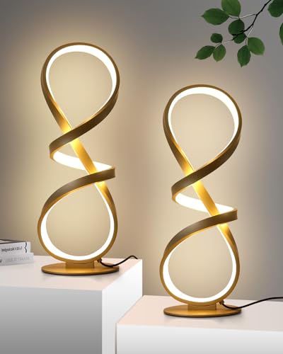 Gold Cool Table Lamps Set of 2 (2 Count)