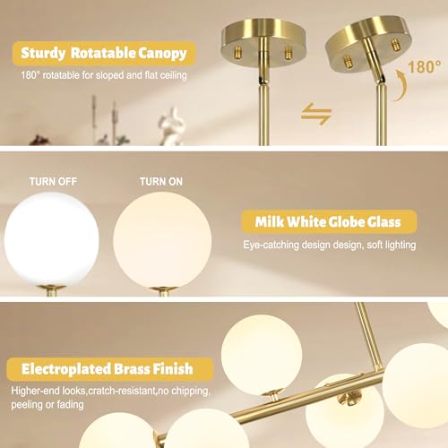 Linear Globe Chandelier