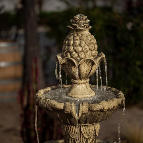 58.3" 3 Tier Outdoor Freestanding Water Fountain