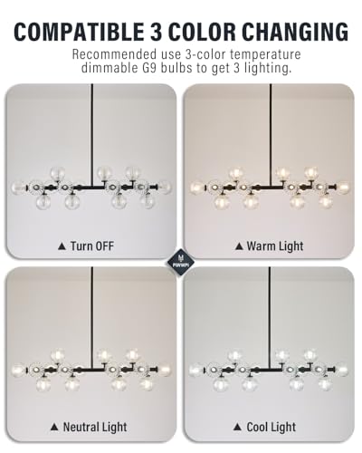 Glass Globe Sputnik Chandelier