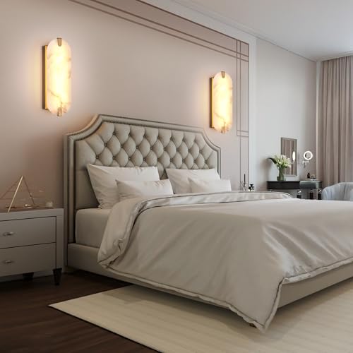 14.17in Alabaster Wall Sconces