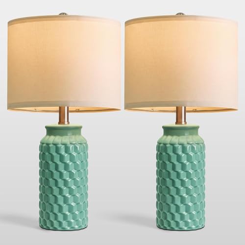 20.5" Ceramic Table Lamps Set of 2 (2 Count)