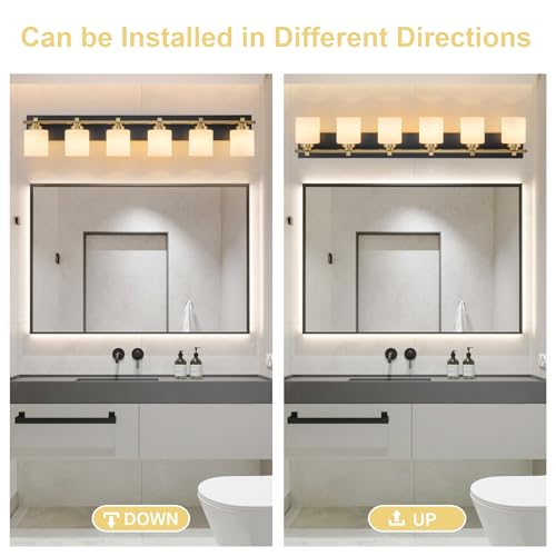 Modern Bathroom Light Fixtures Over Mirror