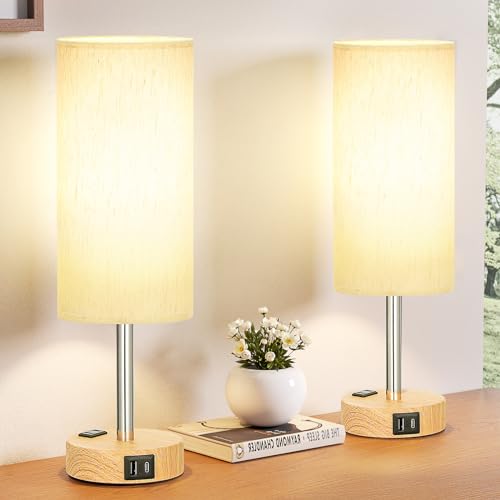 Bedside Table Lamp Set of 2 (2 Count)