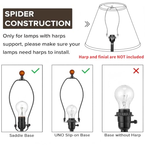 Large Empire Lamp Shades Set of 2 (2 Count)