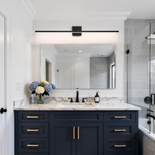 Modern Bathroom Light Fixtures Over Mirror