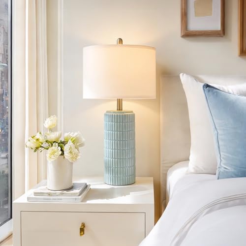 23" Light Blue Table Lamps Set of 2 (2 Count)