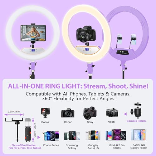 Professional 22" Ring Light with Stand