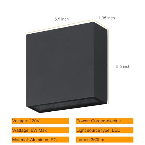 Modern LED Wall Sconce Outdoor Up Down Wall Lamp