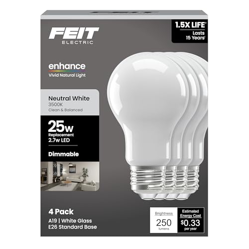 Enchance A19 LED Light Bulbs (4 Count)