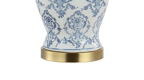 Juliana Chinoiserie Ceramic Urn Table Lamp 22.25"