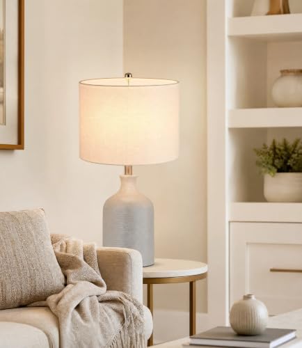 2 Pack White Modern Cylinder Lamp Shades