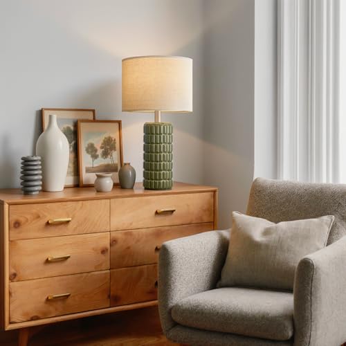 23" Modern Ceramic Table Lamps Set of 2 (2 Count)