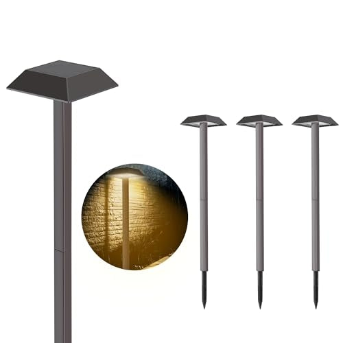 Super Bright 300 Lumens Solar Pathway Lights Outdoor (4 Count)