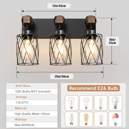 Farmhouse Bathroom Vanity Light