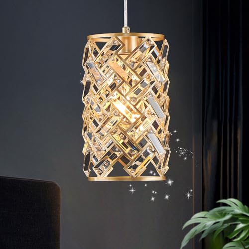 Gold Crystal Pendant Light