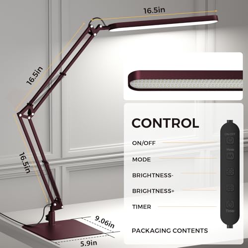 LED Desk Lamp with Slim Base