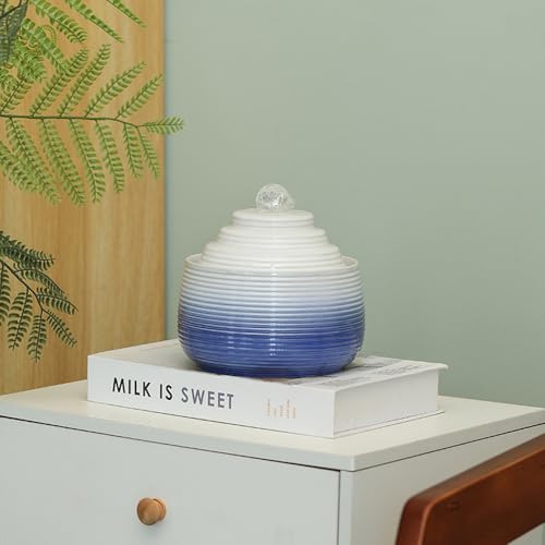 Indoor and Outdoor Fountain Water Feature Fall Ceramic Home Office Decoration mini Tabletop Desktop