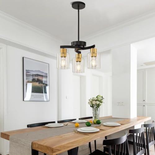 Black Brass Dining Room Chandelier