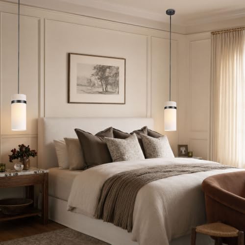 Hand Blown Frosted Glass Pendant Light