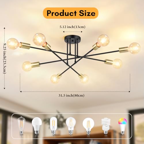 Modern Sputnik Chandelier 8