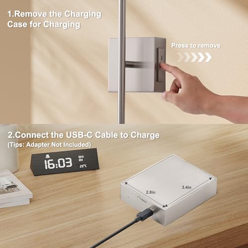 Rechargeable Wall Sconces Battery Operated Set of 2 (2 Count)