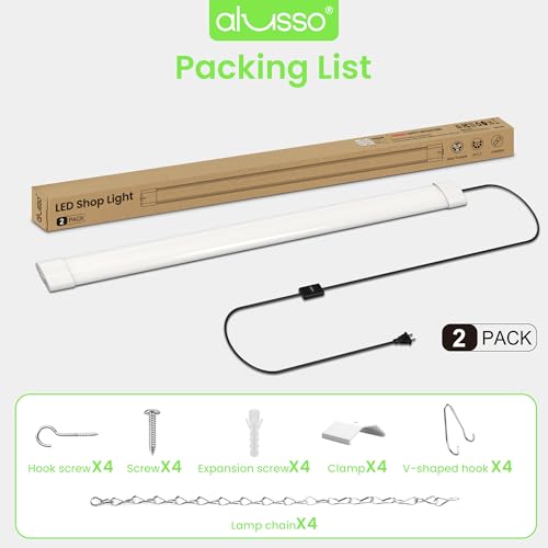 LED Shop Lights 4FT for Garage (2 Count)