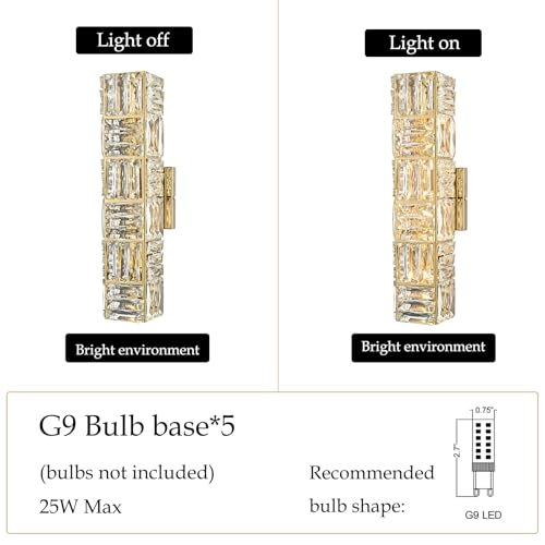 18 Inch Crystal Wall Sconces 5