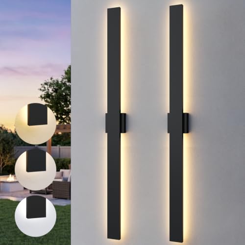 2 Pack 57.5in LED Outdoor Wall Lights (57.5in)