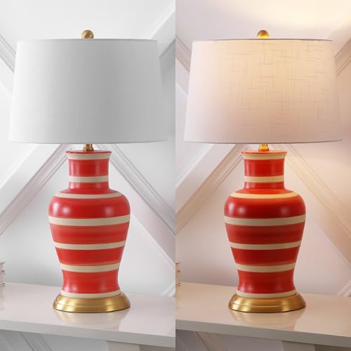 Julian Classic Ceramic Urn Metal LED Table Lamp 29"