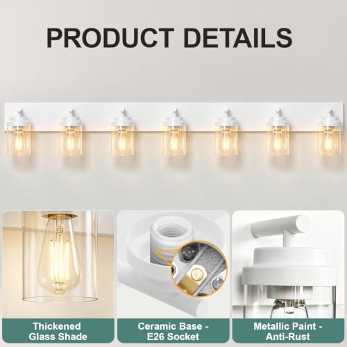 Bathroom Light Fixture White