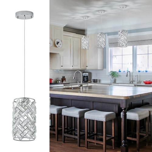 Modern Chrome Pendant Light