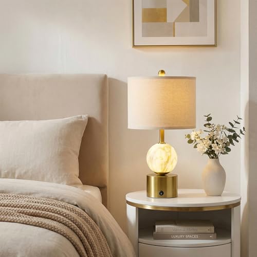 20.5" Small Bedside Table Lamps for Bedroom Nightstands (2 Count)