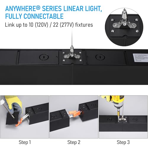 4 Pack 4FT Linkable LED Linear Light (4 Count)