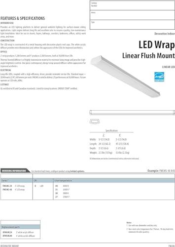 4 Foot LED Light Fixture