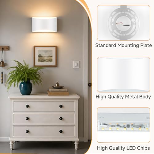 Modern LED Wall Sconce Set of 2 (2 Count)