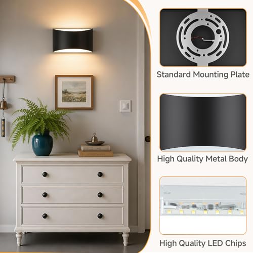 Modern LED Wall Sconce Set of 2 (2 Count)