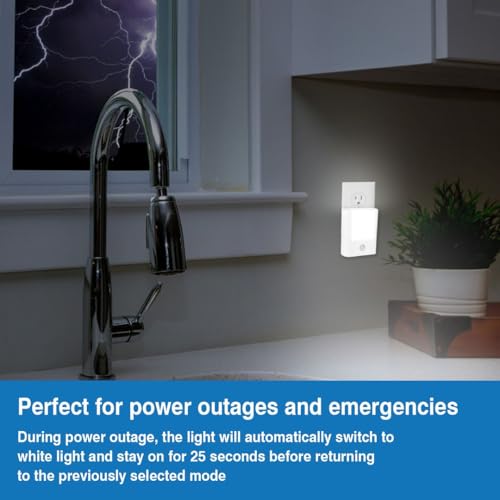 3-in-1 Emergency Light, Power Outage Night Light,6-Pack (6 Count)