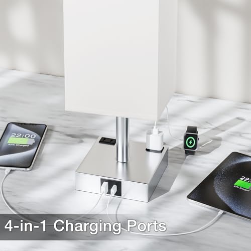 White Touch Table Lamp for Bedroom