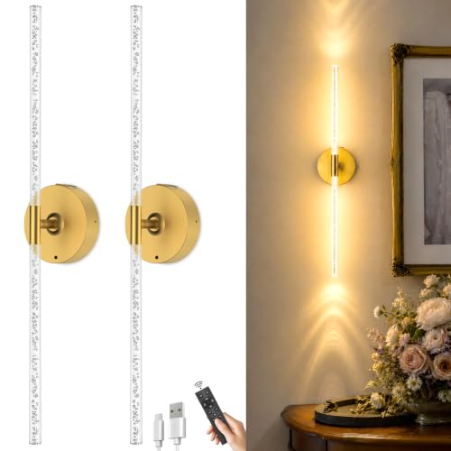 Rechargeable Wall Lights Battery Operated Sconce 2Pack (2 Count)