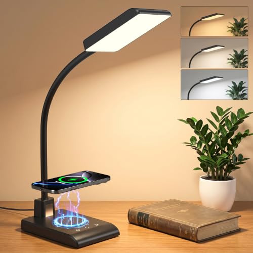 Desk Lamp with Wireless Charger (Black)