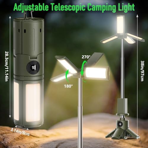 Telescopic Camping Lights with Stand